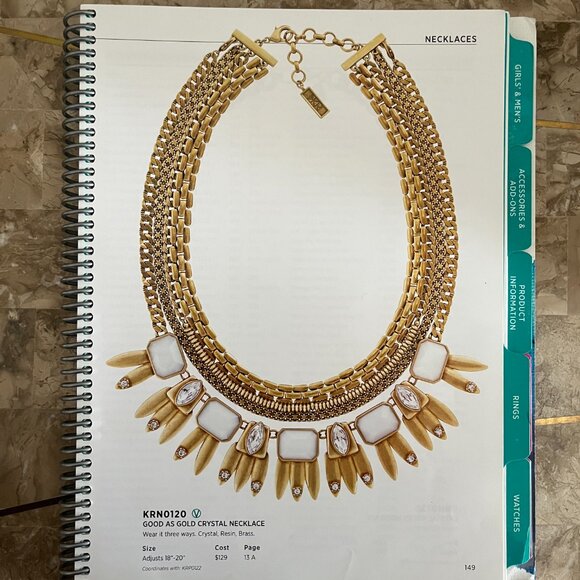 Silpada Good As Gold Crystal Necklace -  Convertible 3 Necklaces in 1 - Picture 8 of 9